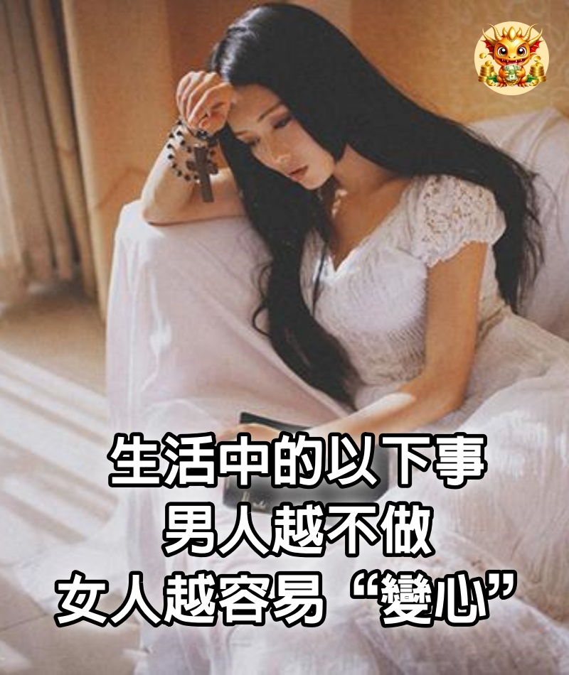 生活中的以下事，男人越不做，女人越容易“變心”