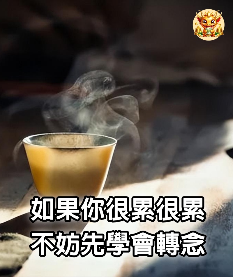 如果你很累很累，不妨先學會轉念