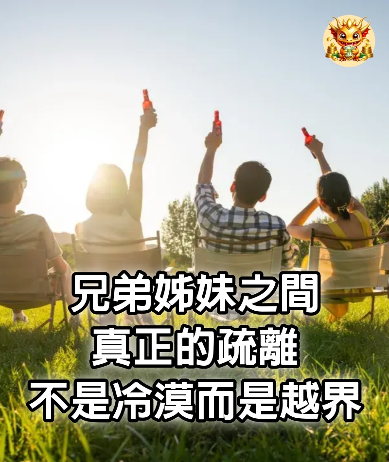 兄弟姊妹之間真正的疏離，不是冷漠，而是越界