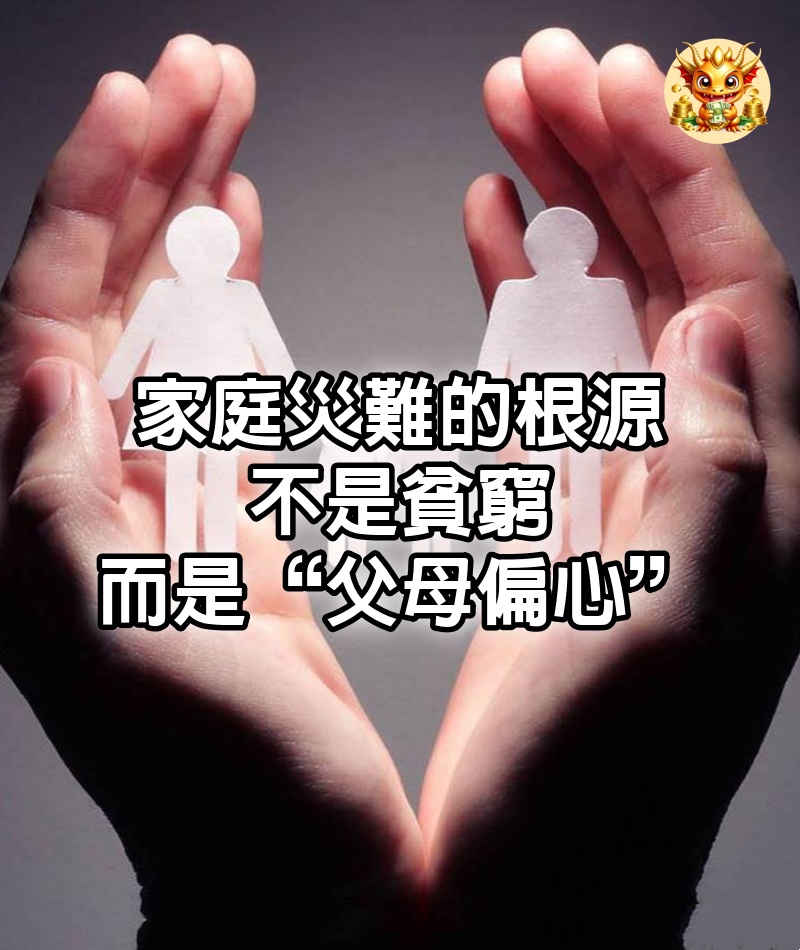 家庭災難的根源，不是貧窮，而是“父母偏心”