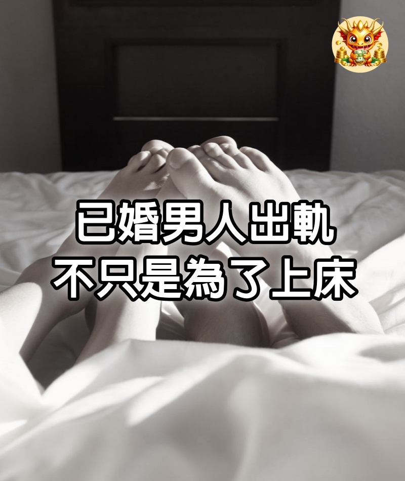 已婚男人出軌，不只是為了上床