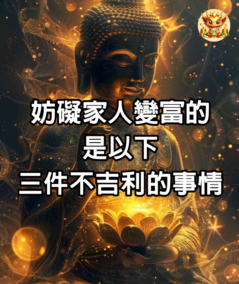 妨礙家人變富的，是以下三件不吉利的事情，很準