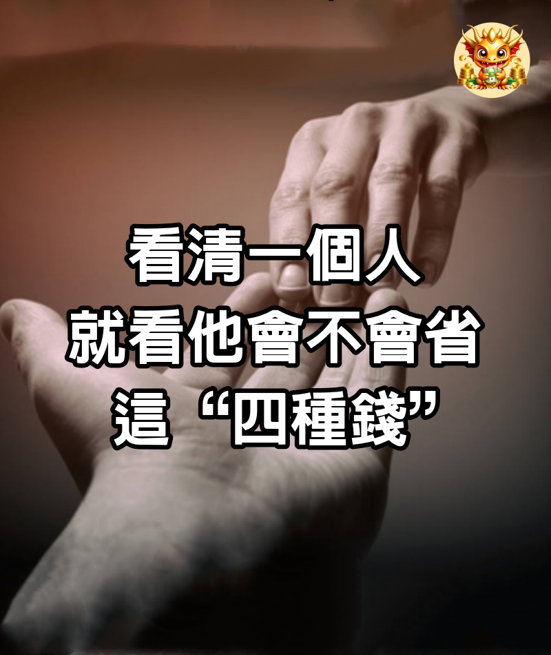 看清一個人，就看他會不會省這“四種錢”