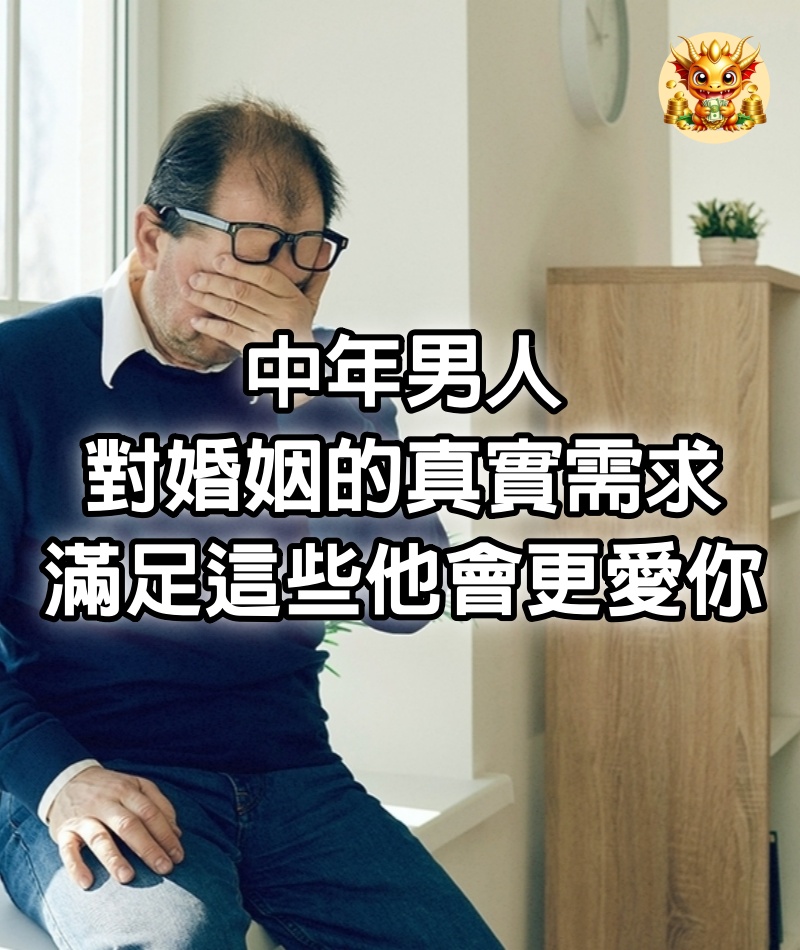 中年男人，對婚姻的真實需求：滿足這些，他會更愛你