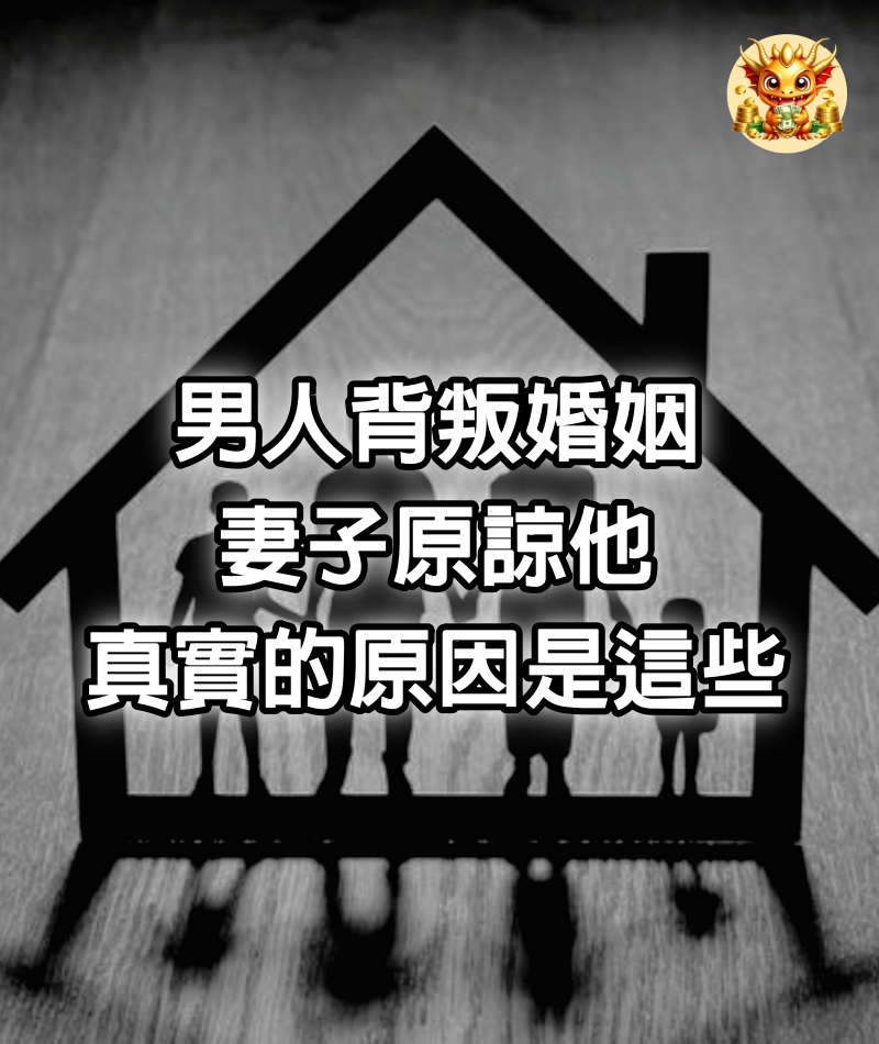 男人背叛婚姻，妻子原諒他，真實的原因是這些