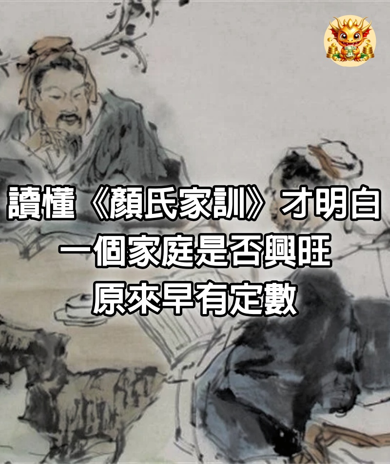 讀懂《顏氏家訓》才明白：一個家庭是否興旺，原來早有定數