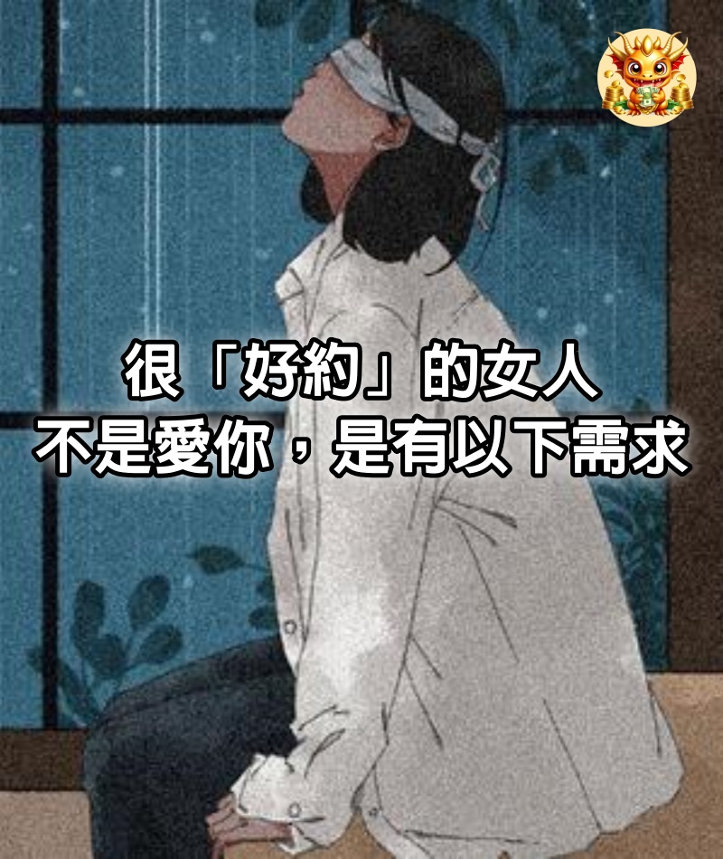 很「好約」的女人，不是愛你，是有以下需求