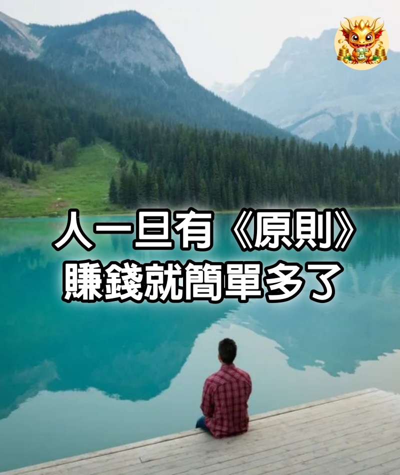 人一旦有《原則》，賺錢就簡單多了