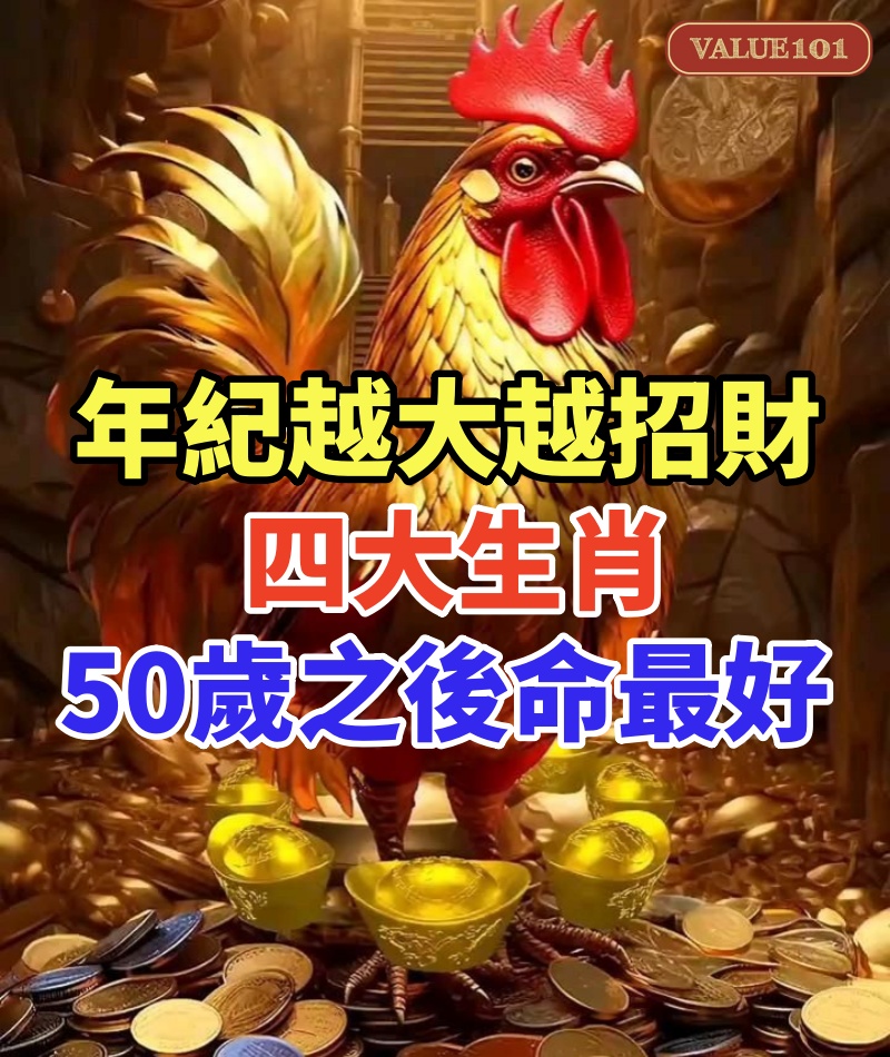 年紀越大越招財! 四大生肖:50歲之後命最好