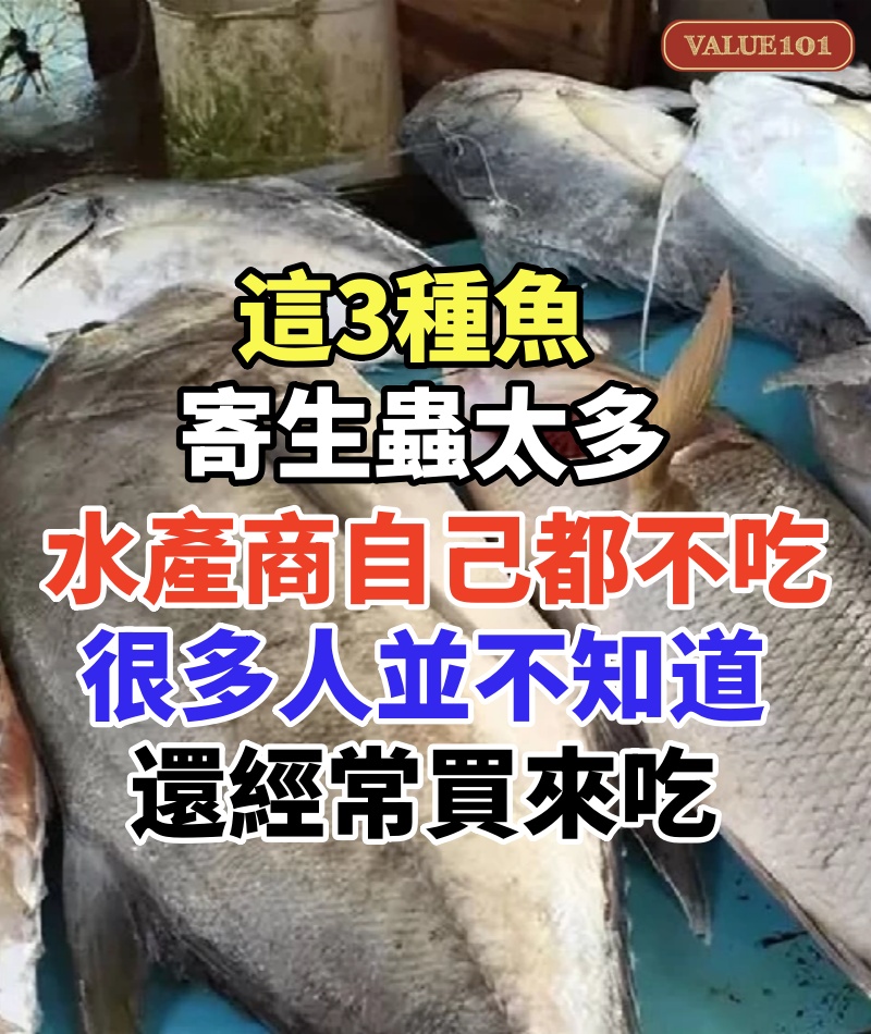 這3種魚,寄生蟲太多,水產商自己都不吃,很多人並不知道,還經常買來吃
