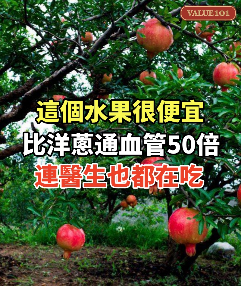 這個水果很便宜,卻比洋蔥通血管50倍,吃1次血栓斑塊通通掃光,連醫生也都在吃