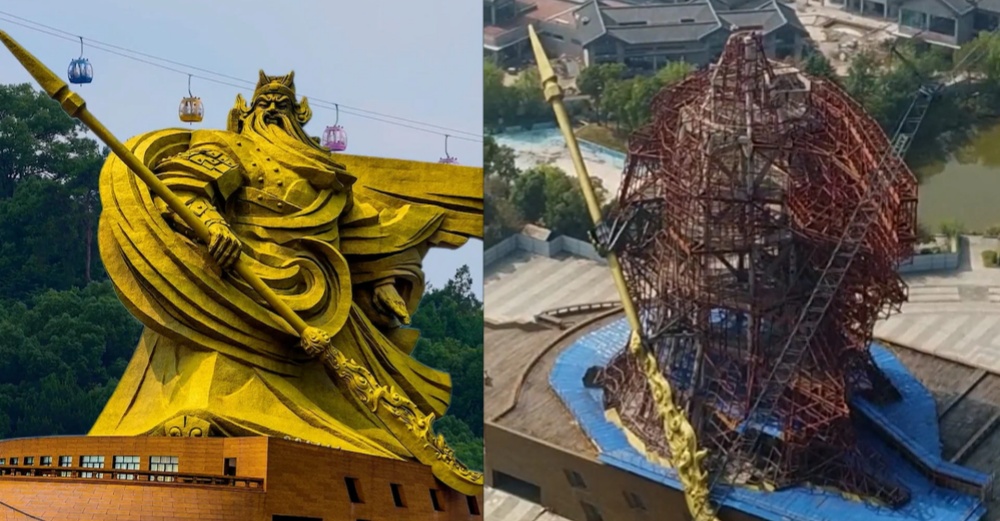 世界最高關公聖像！ 「耗資15億、青銅1200噸」 光大刀就70公尺長，走進「內部」驚現另一個世界 
