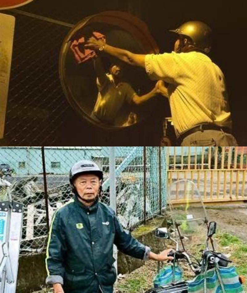 每天騎百里！76歲阿伯「半夜4點出門擦反光鏡」　7年來「擦亮整個北台灣」：做到人生最後一刻！